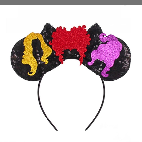 atvscay Accessories - Atvscay Halloween Witch Headband Crazy Witch Theme Mouse Ears Headband Party nwt